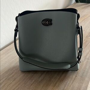 Coach Green Leather Shoulder Bag